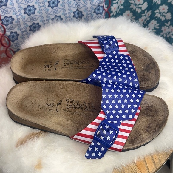 Birkenstock Stars and Stripes Sandals - Picture 1 of 5